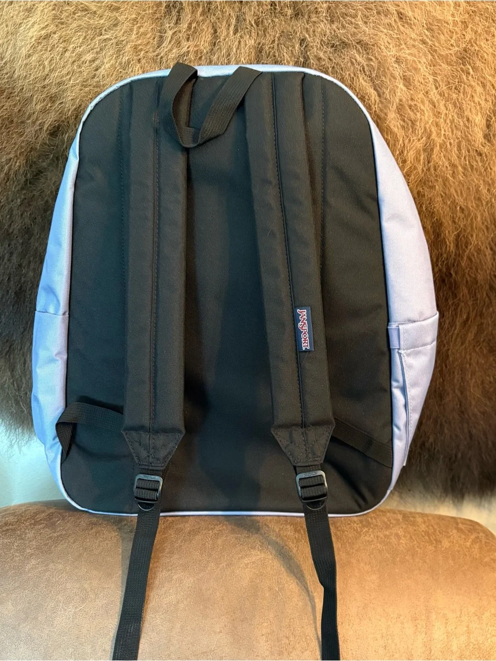 JanSport Lavendar Ash Superbreak Plus Backpack. Brand New!